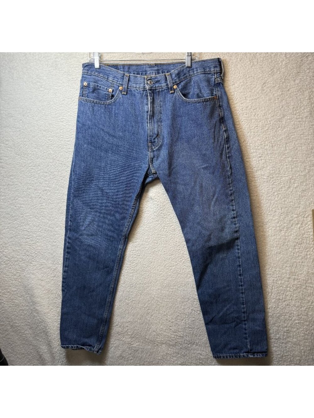 Levis 505 Mens Jeans TAG 36x34 Actual 36x33 Classic Fit Blue Denim
